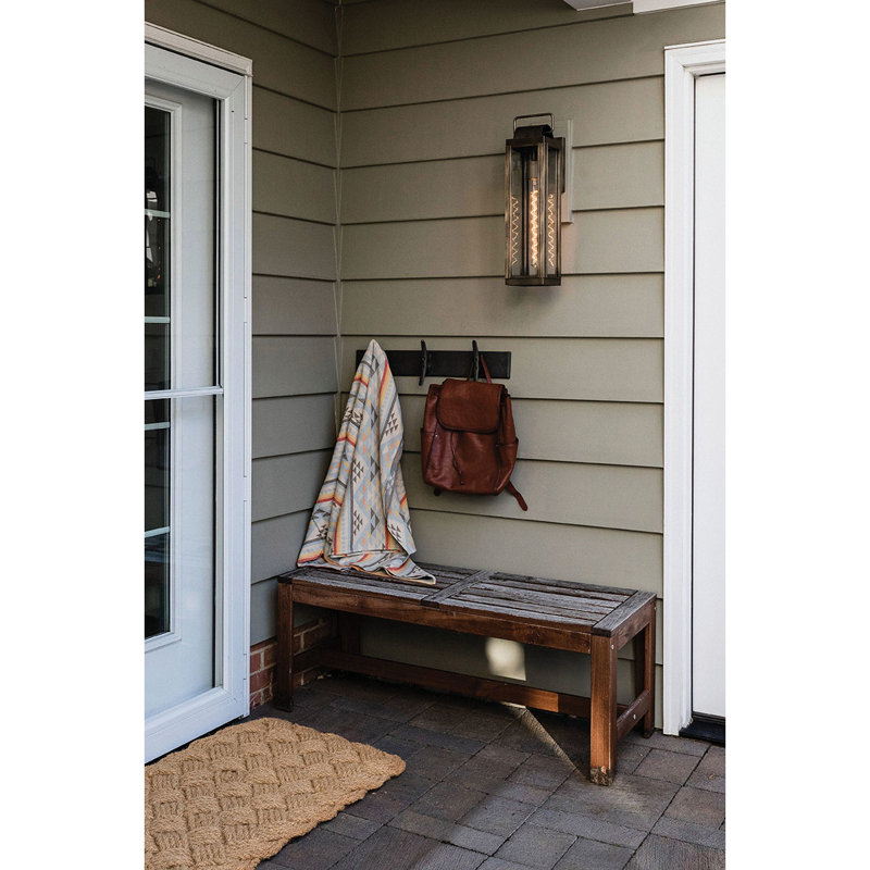 Harbor Sag Outdoor Wall Lantern, Burnished Bronze, 21.25" H x 5.5" W x 7.5" D