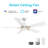 Olinda 52'' Smart Ceiling Fan with Remote, Light Kit Included,Works with Google Assistant and Amazon Alexa,Siri Shortcut.-653135147-653135145