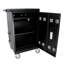 Station de charge mobile, chariot de charge mobile et armoire pour ordinateurs portables 30 tablettes avec serrure à combinaison - noir
