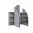 Recessed Framed 3 Doors Medicine Cabinet with 3 shelves-80864726