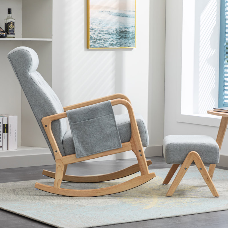 Vesper Rocking Chair, Grey