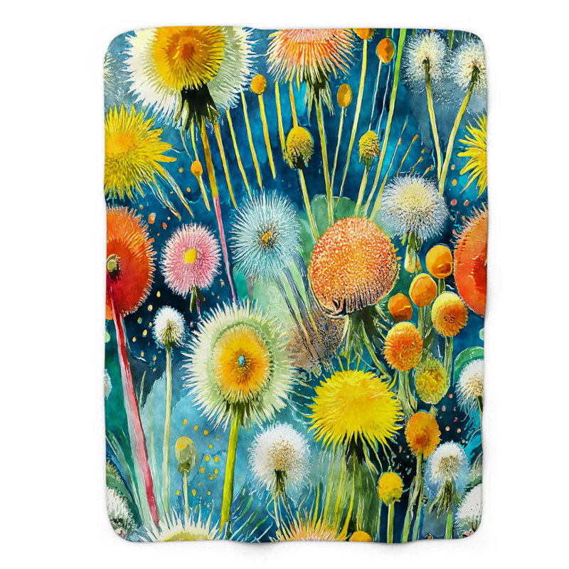Jeté Retro Petal Party, L 50 po x L 60 po