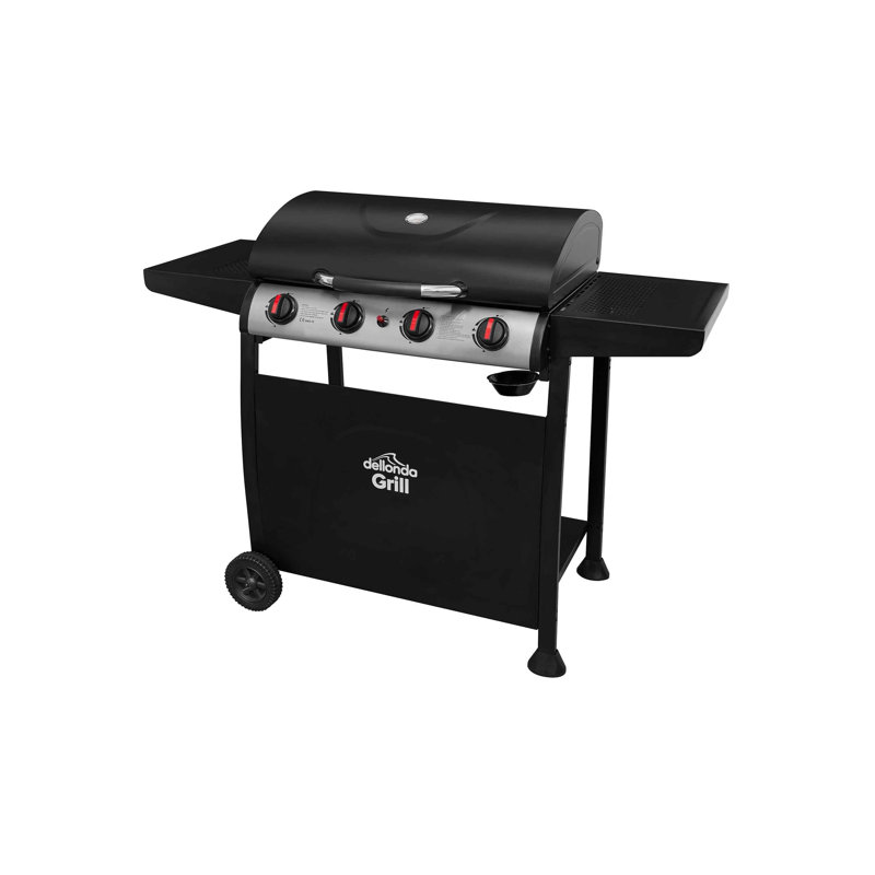 Gas BBQ Dellonda Countertop Liquid Propane Gas Grill, 4