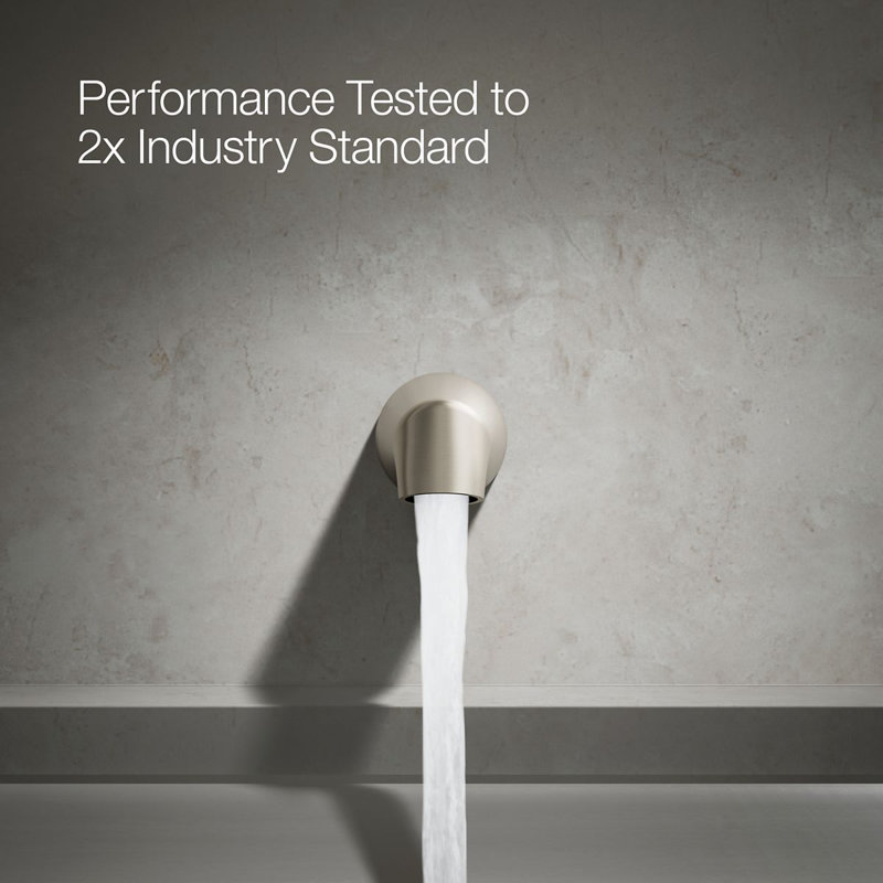 Standard 4-7/8" Non-Diverter Bath Spout, Vibrant Brushed Nickel