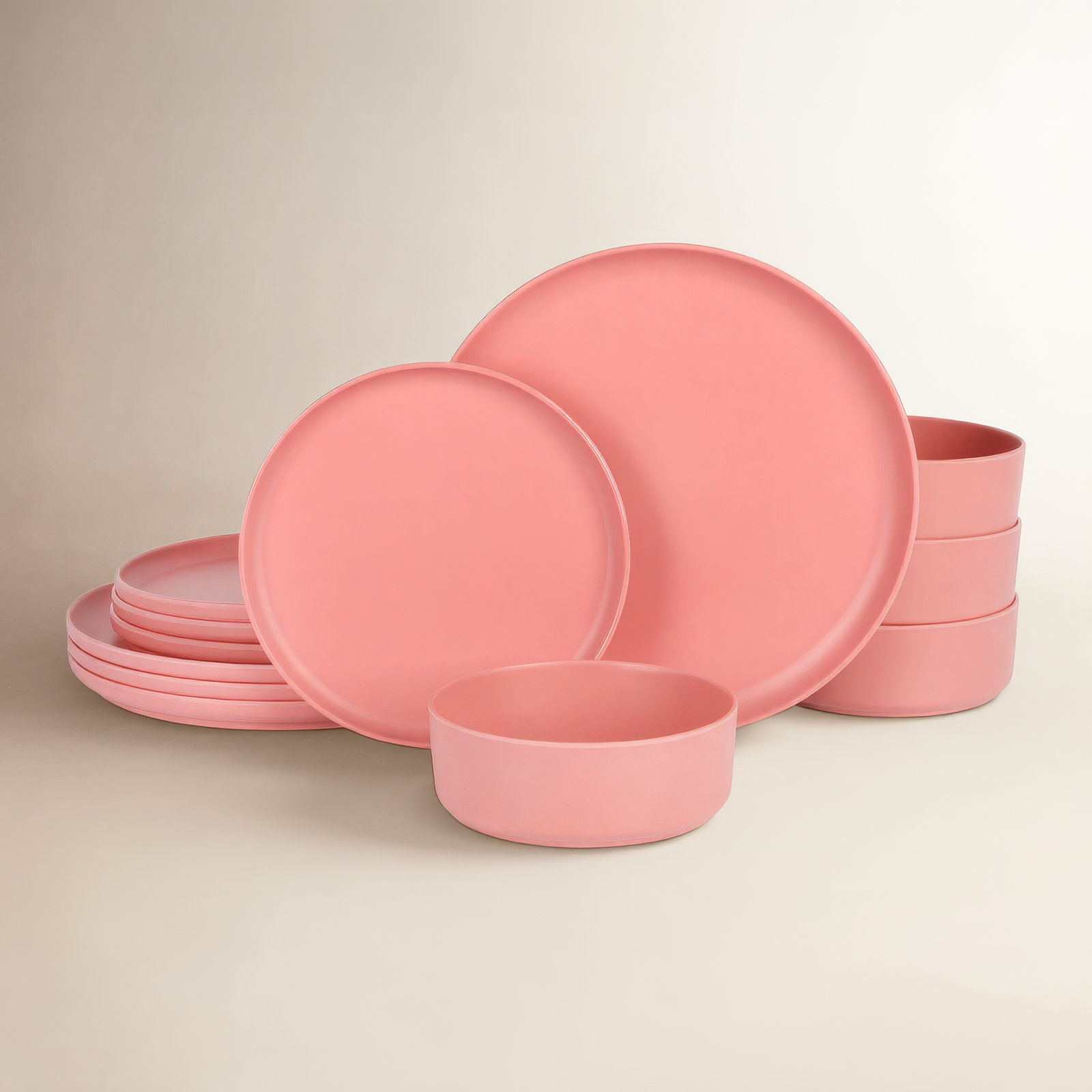 Canyon Crest Dinnerware Set, Rose Red