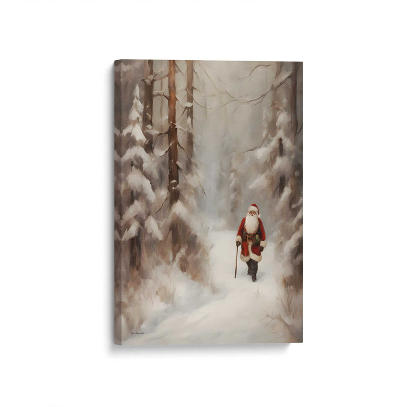 «Winter Stroll» par Jo Moulton, reproduction d'art sur toile, H 16 po x l 12 po, Toile tendue, Does Not Apply