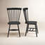 Chaise d'appoint à dossier Windsor en bois massif Matanna-135995107
