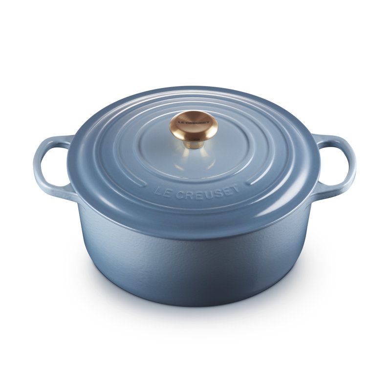 Le Creuset Cast Iron Round Casserole, 28cm / 6.7L, Chambray