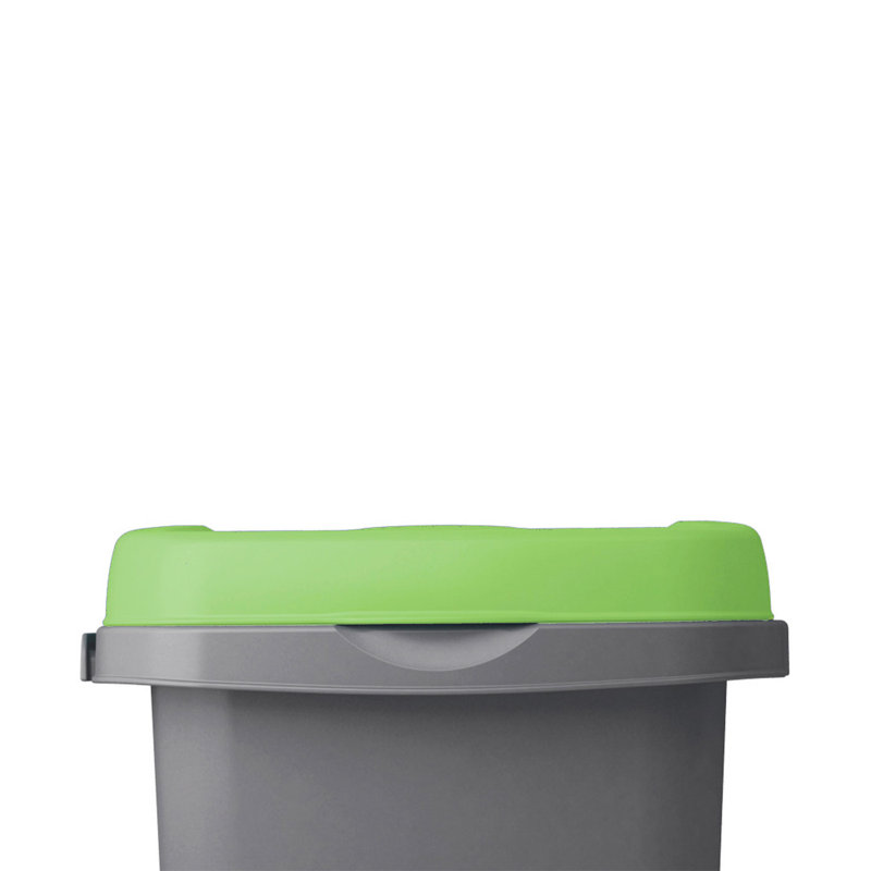 Baragrey Polypropylene Kitchen Trash Can - 25L, Grün