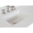 37 in. White Quartz Top with Single White Ceramic Rectangular Sink