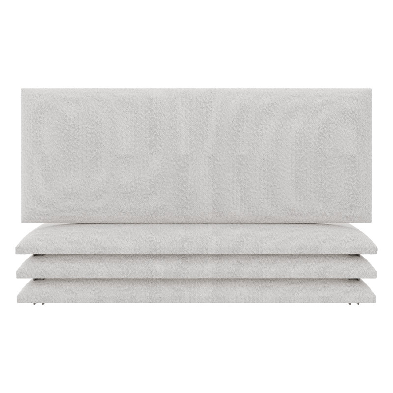Anneus Upholstered Faux Leather Headboard, VTPS1020, Boucle Ivory