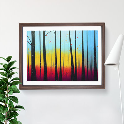 Summer Forest Paint Splatter Vol.6 Abstract - Single Picture Frame Print