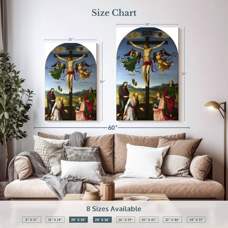 La crucifixion de Mond, H 36 po x l 24 po
