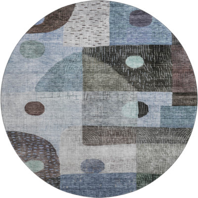 Premium Machine Washable Dilorenzo AMF1117 Geometric Rug