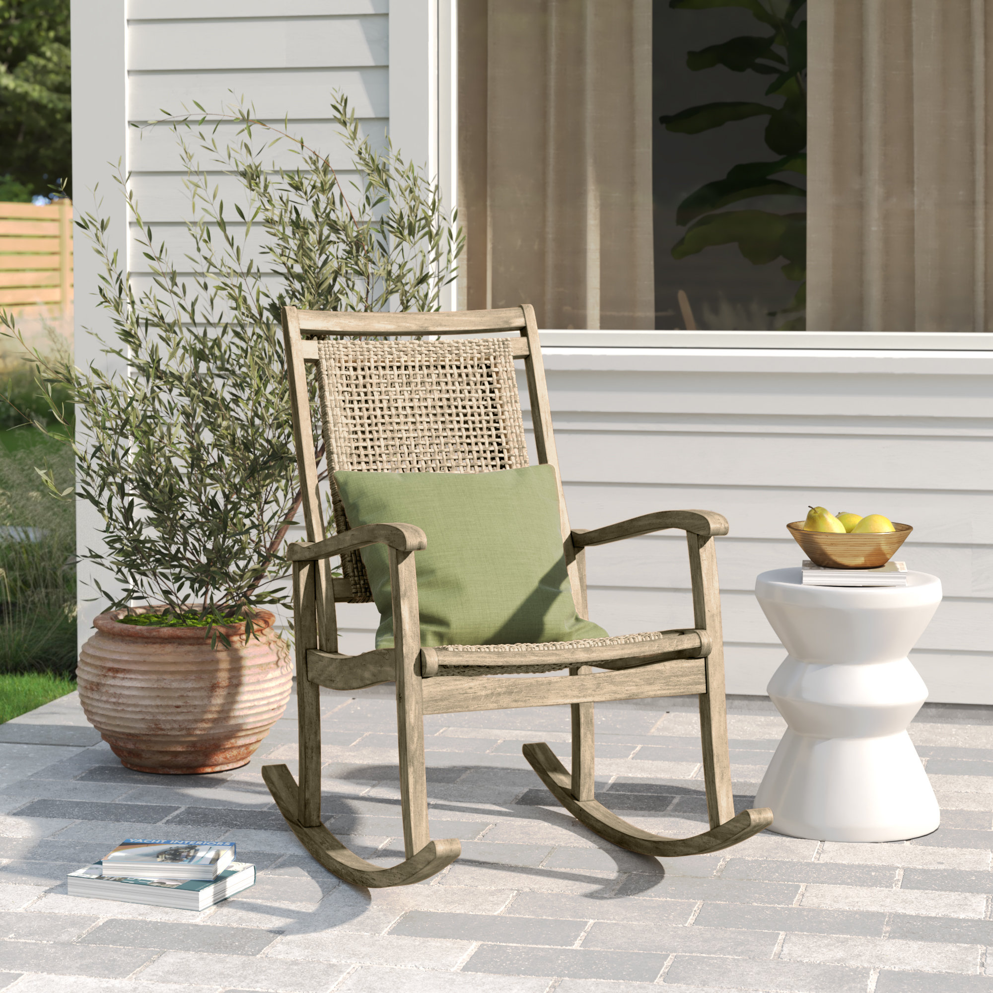 Sand & Stable™ Outdoor Wallings Rocking Chair & Reviews - Wayfair Canada