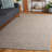 Alvonia Ebony Hand Tufted Wool Jute Cotton Geometric Rug in Beige/Blue-868493053