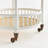 Benedict Verandah Handmade Cane and Rattan Bar Cart with Brass Casters in White-602648469