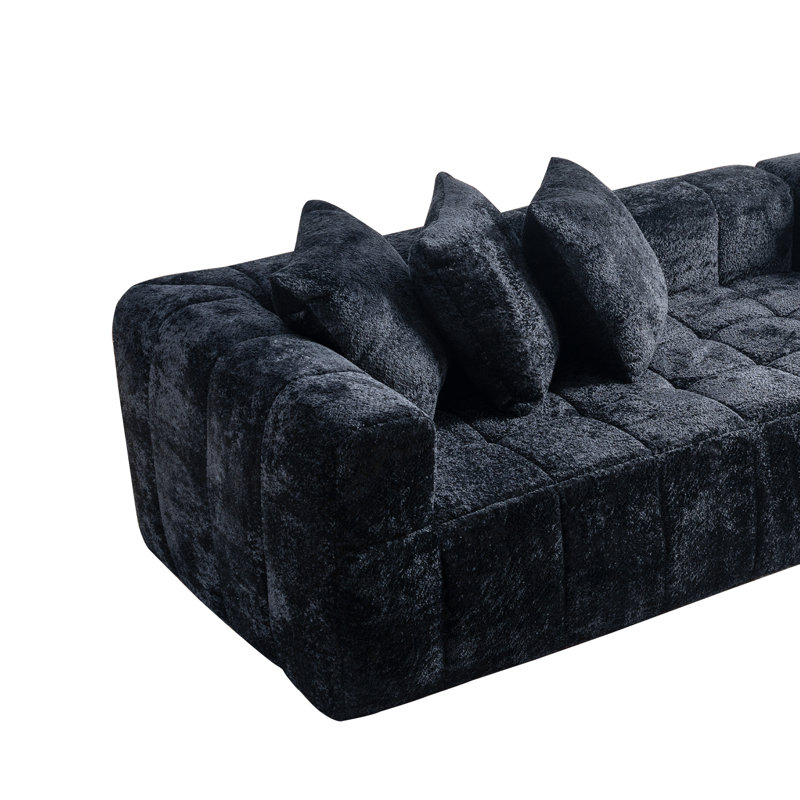Canapés modulaires, Face à la gauche, Revolution Performance Fabrics® - noir