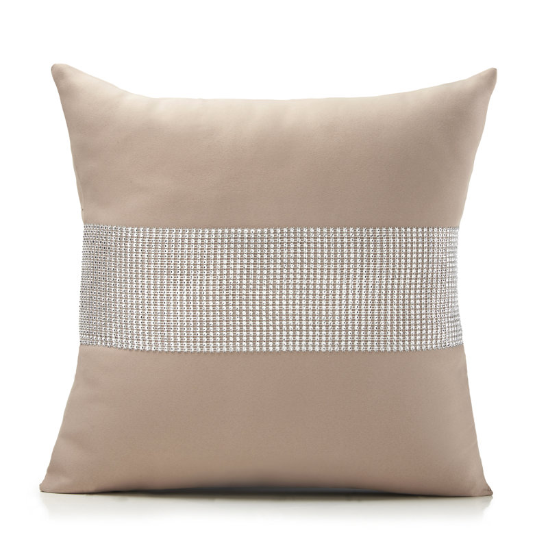 Alyson Square Throw Cushion, Beige
