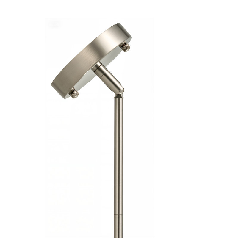Lustre suspendu cylindrique 6 lumières en nickel, Nickel brossé