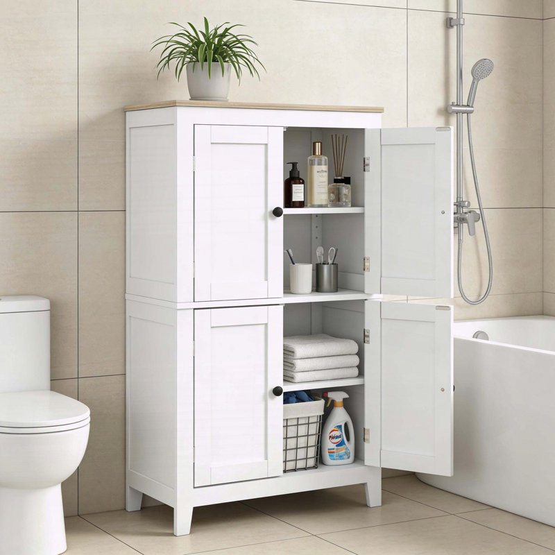 Home Storage Cabinet with Adjustable Shelves