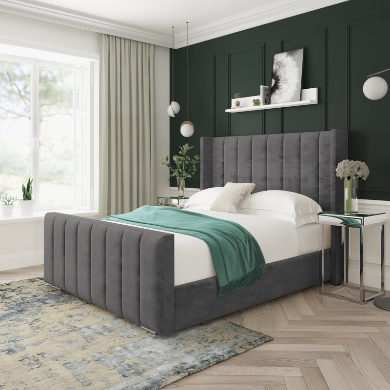 Willow Conistan Upholstered Ottoman Bed Frame, Super King (6'), Steel