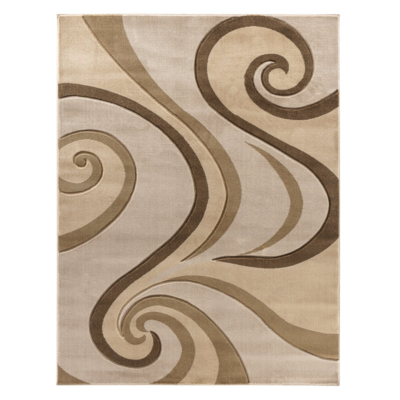 Amya Abstract Indoor Rug, Rectangle 3'8" x 5'6"