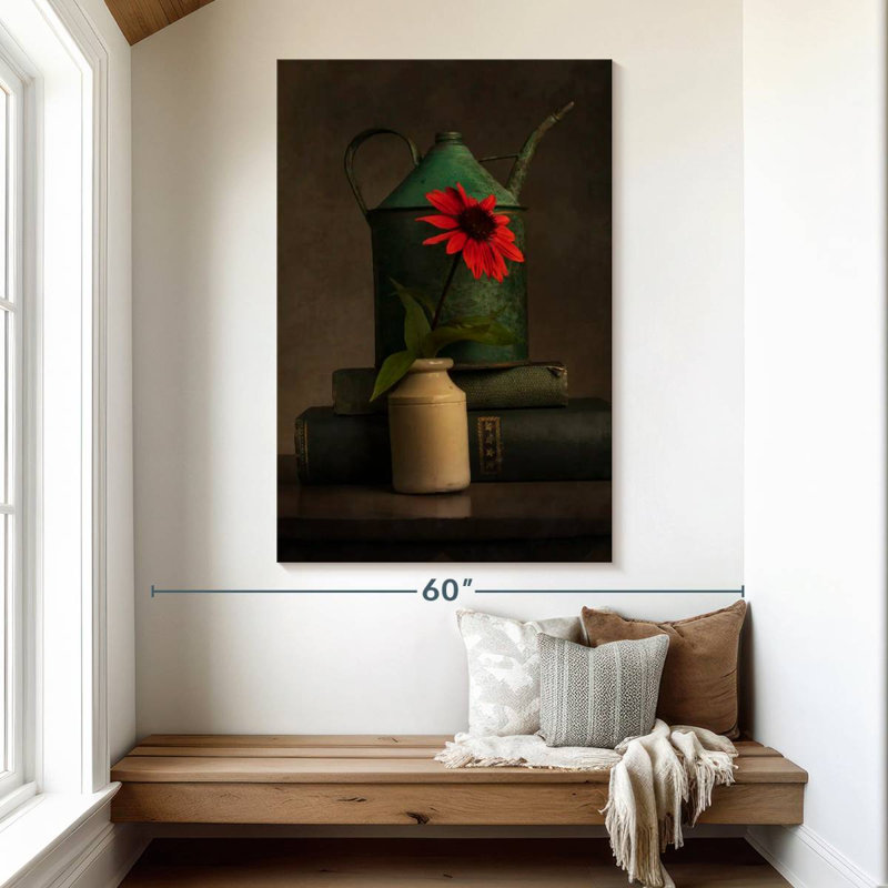Harnek Rustic Red Coneflower, 51" H x 34" W