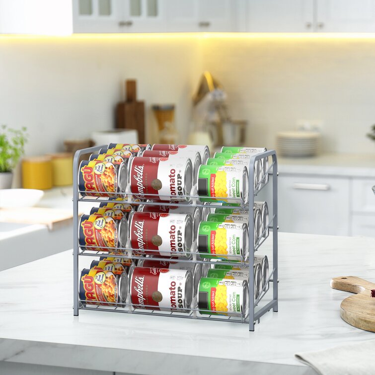 3 Tier Can Dispenser - Stackable Can Organizer Rack for Kitchen