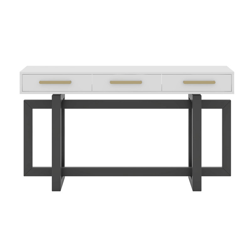 Elegant Console Table With Three Drawers