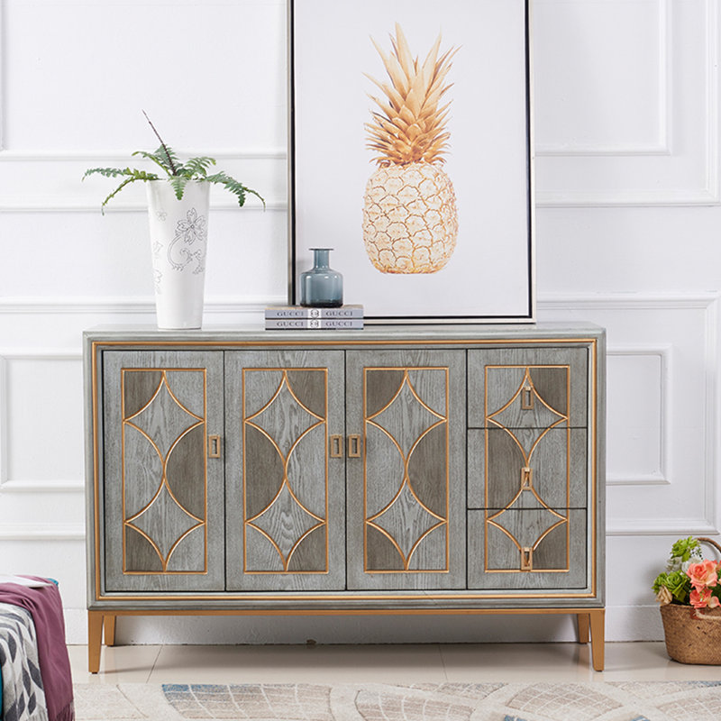Armoire d'entrée Modern Luxury, H 36,81 po x l 55,11 po x P 14,96 po