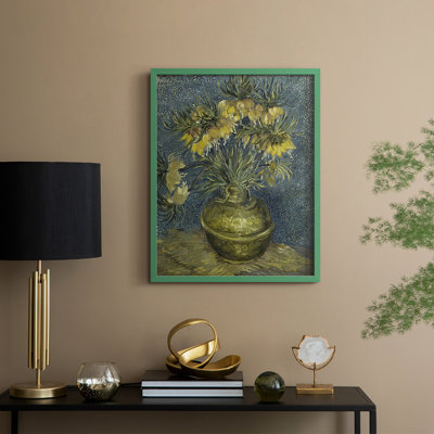 «Vintage Floral Print», impression encadrée CCLI - bois massif