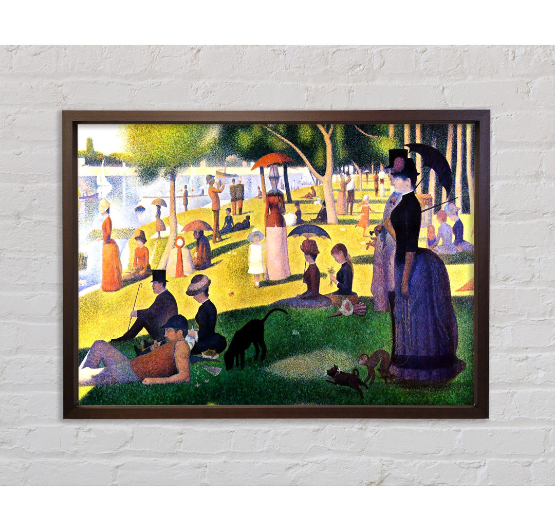 Seurat Sunday At La Grande Jatte Gerahmter Druck