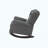 Modern Gray Fabric Rocking Chair