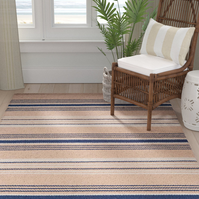 Pagano French Patriotic Stripes Woven Rug, 3' x 5'