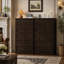 Commode moderne à 6 tiroirs de 110 cm de hauteur, avec glissières métalliques et système anti-basculement. Montage facile grâce au guide vidéo.-1287765868