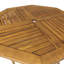 Angela Acacia Folding Outdoor Dining Table With Umbrella Hole , 90cm cm W 90cm cm D