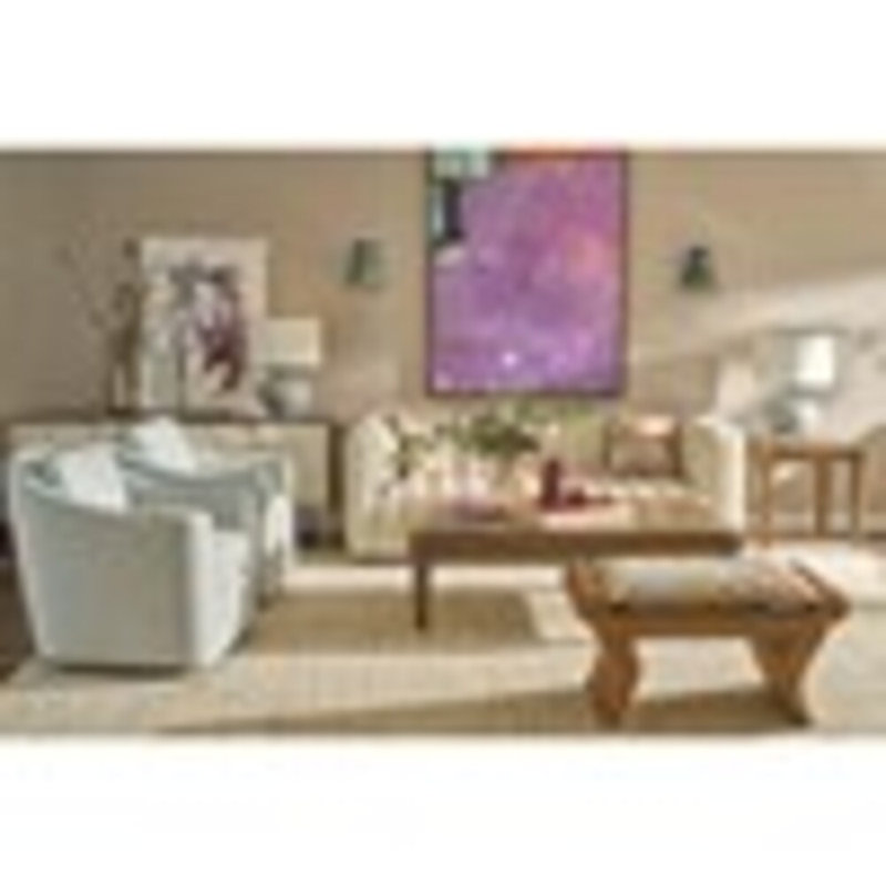 Swivel Armchair, Stepping Stones Ivory