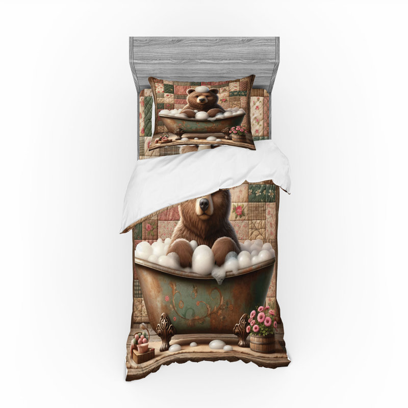 Ensemble de literie Ambesonne, Housse de couette simple très longue + 2 pièces
