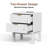 2 Drawers Nightstand With Charging Station，metal Handle，modern Night Stand For Bedroom，living Room-1472676197-1472676196
