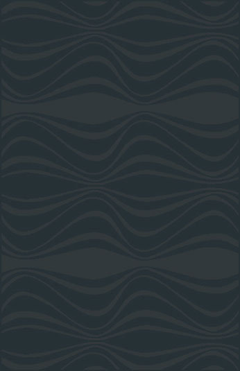 Tapis noir tissé à la machine Mcgehee, Rectangle 5 pi 3 po x 7 pi 2 po