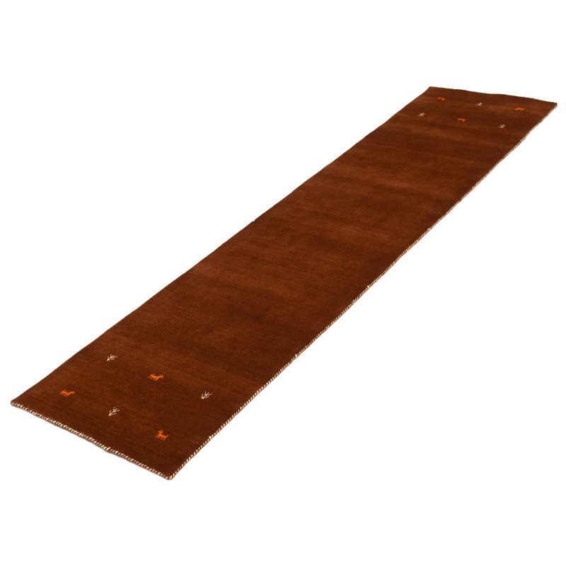Tapis brun Kashkuli Gabbeh 2 pi 7 po x 11 pi 3 po
