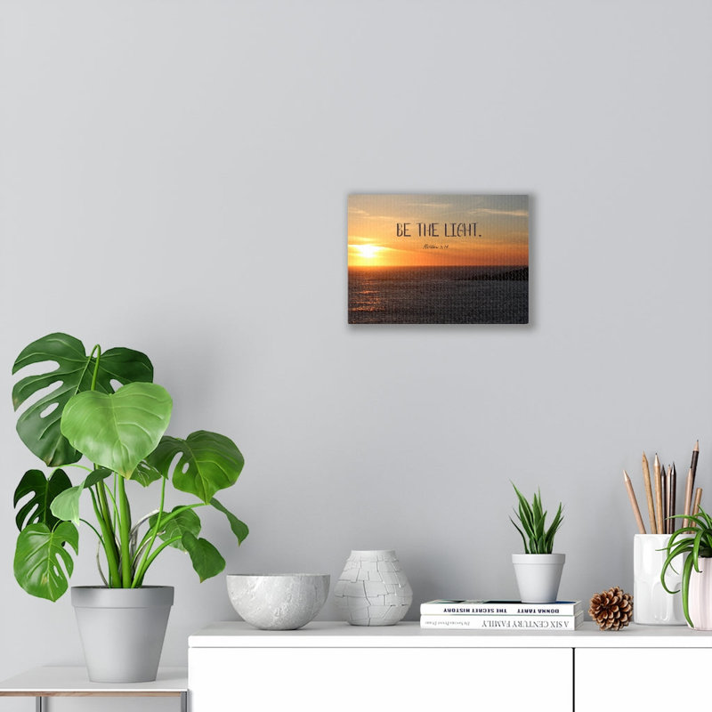 The Light Matthew 5:14 - Wrapped Canvas Print, 30cm H x 41cm W