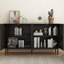 Console en bois avec 4 pieds, 2 armoires