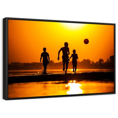 Impression sur toile Sunset Beach Soccer