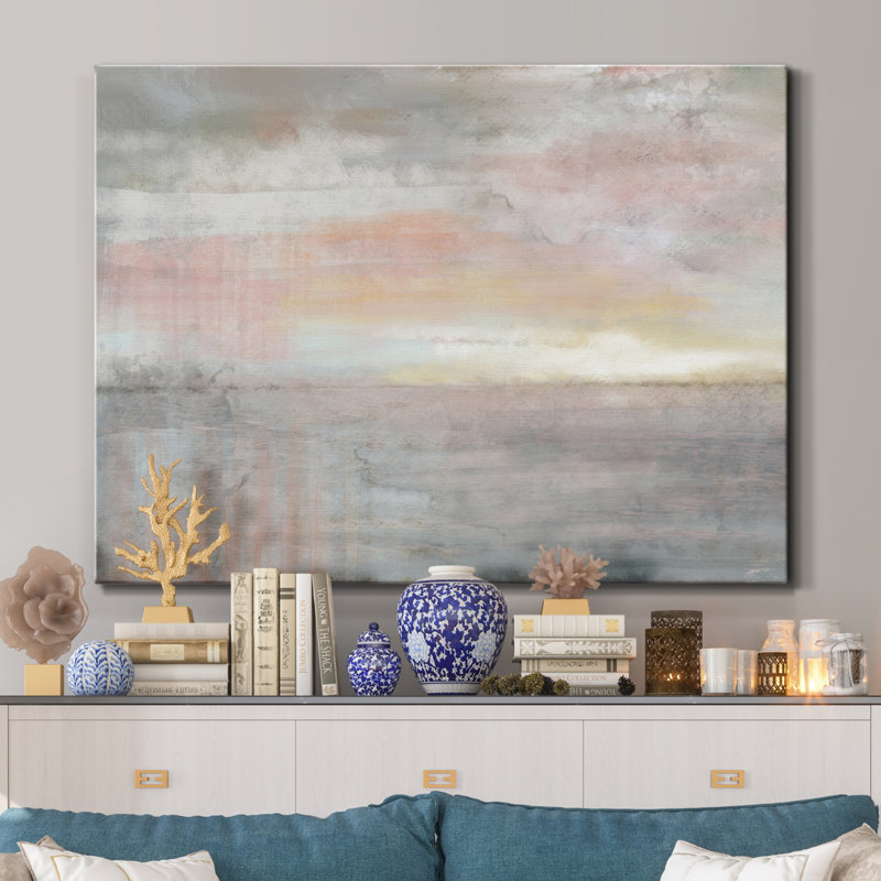 Reproduction d’art sur toile tendue tôt le matin, H 32 po x l 24 po x P 1 po