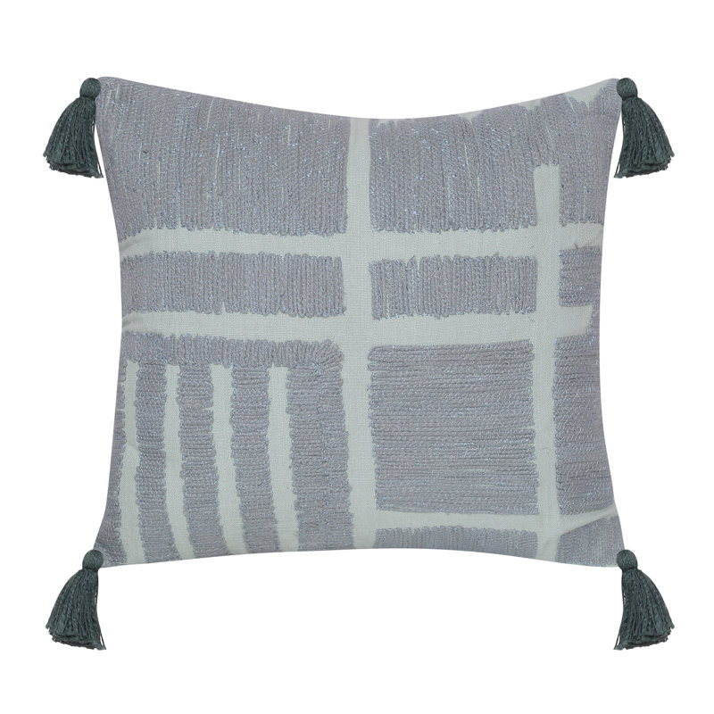 Housse de coussin carré 100% coton Trista, polyester