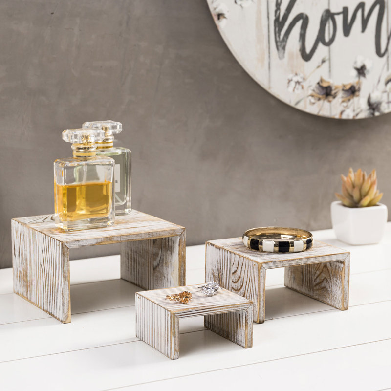 Rustic Solid Wood Jewellery Stand