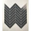Musico 1 in. x 4 in. Glass & Mirror Straight Edge Herringbone Mosaic Decorative Kitchen & Bathroom Wall Tile