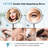 Round Chrome Metal LED Lighted Magnifying Extension Wall Mounted Bathroom Vanity Makeup Mirror-1944970684